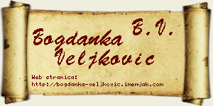 Bogdanka Veljković vizit kartica